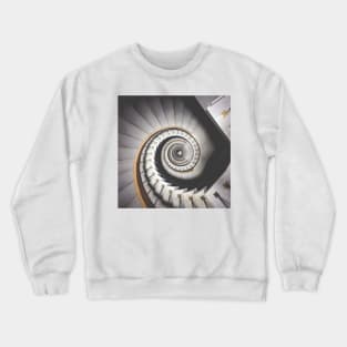 Marble golden spiral stairs Crewneck Sweatshirt